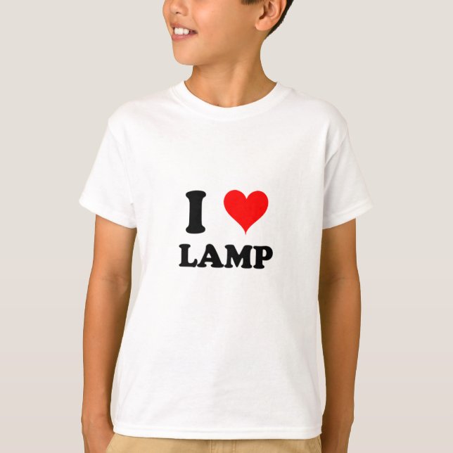 I Love Lamp T-Shirt (Front)