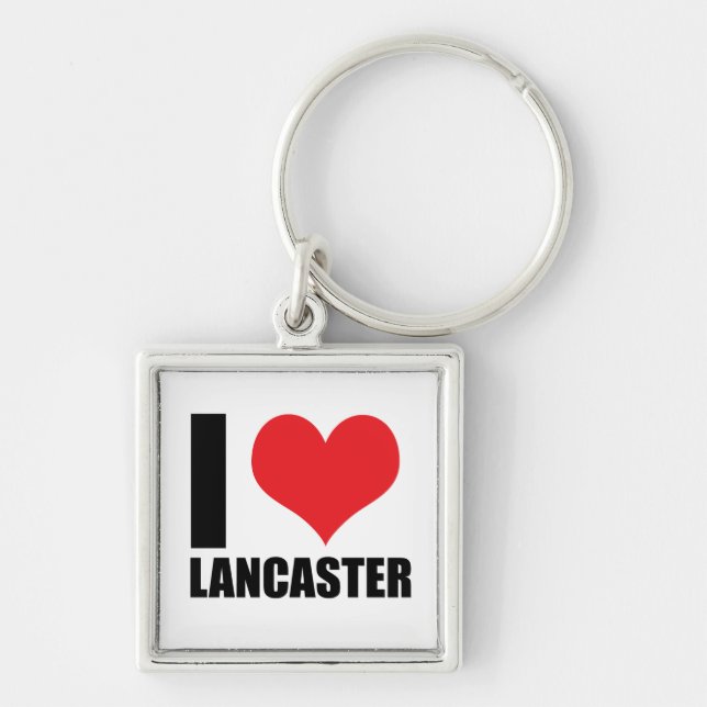 I love Lancaster Key Ring (Front)