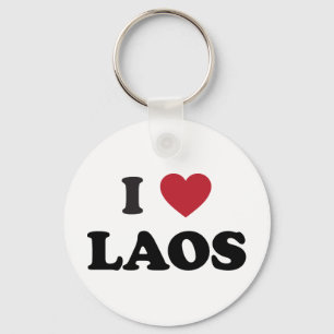 I Love Laos Key Ring