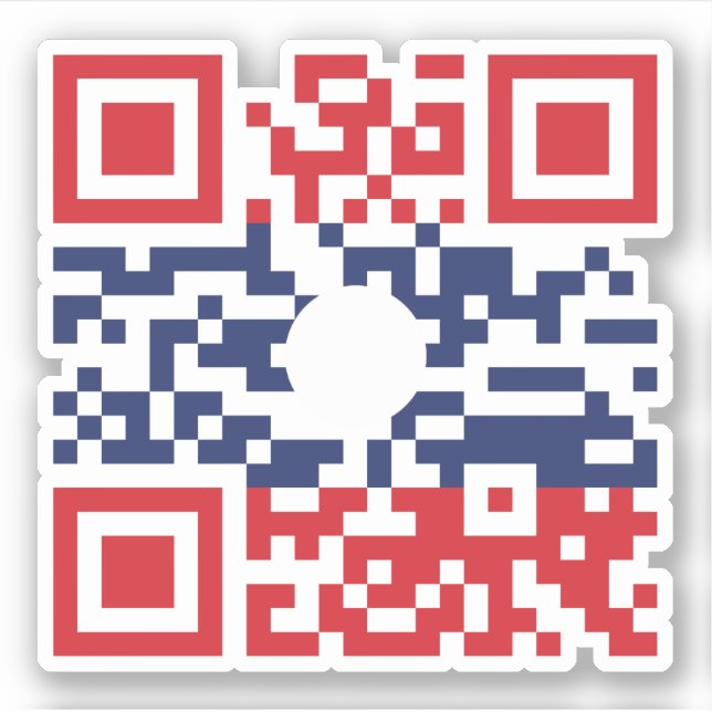 I Love Laos (Khoy Huk Lao) Flag QR Code | Lao Geek (Front)