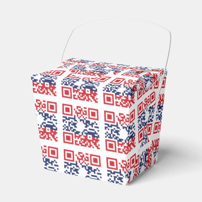 I Love Laos (Khoy Huk Lao) Flag QR Code | Lao Geek Favour Box (Front Side)