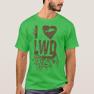 I LOVE LARGE WOODY DEBRI FISHERIES HABITAT RIVER E T-Shirt