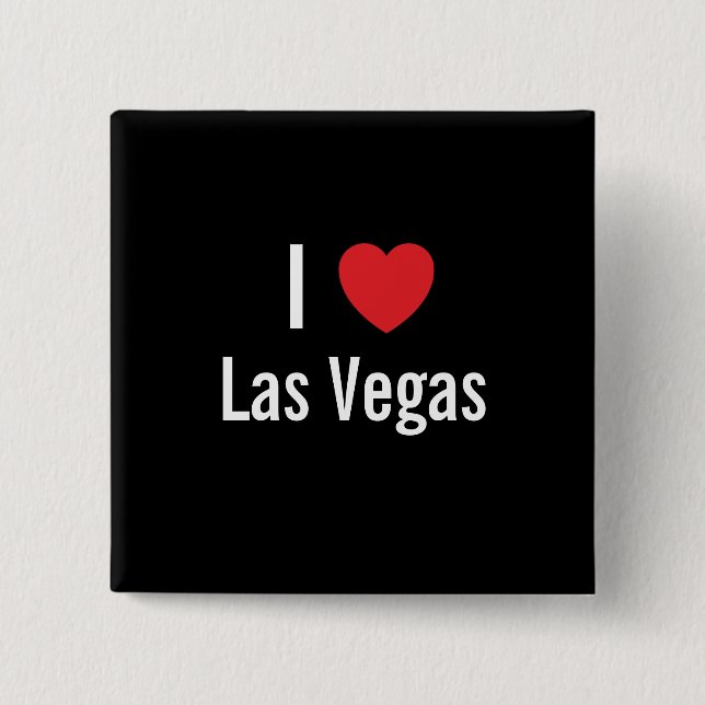 I love Las Vegas 15 Cm Square Badge (Front)