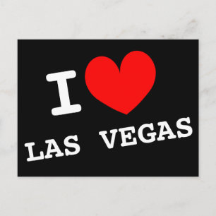 I love Las Vegas postcard Customisable address