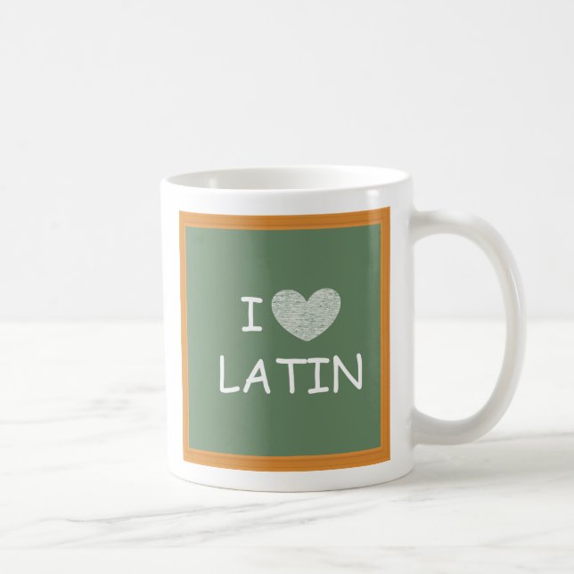 I Love Latin Coffee Mug (Right)