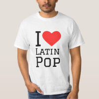I love Latin pop square sticker