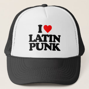 I LOVE LATIN PUNK TRUCKER HAT