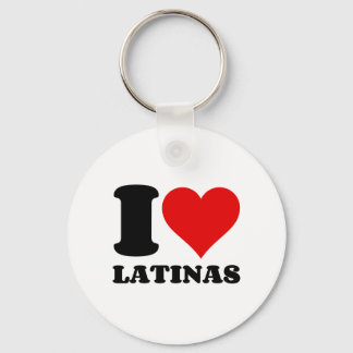 I LOVE LATINAS HEART KEY RING