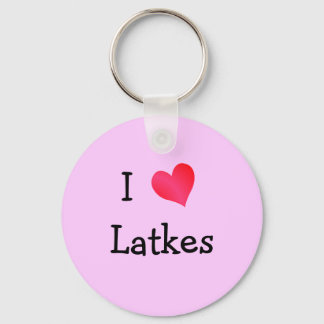 I Love Latkes Key Ring