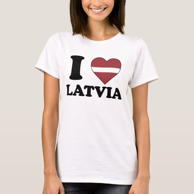 I love Latvia T-Shirt (Front)