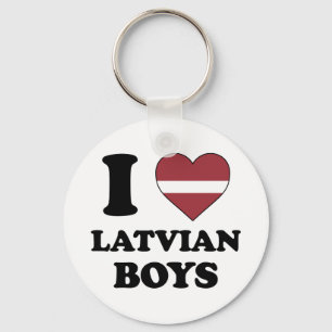 I love Latvian boys Key Ring