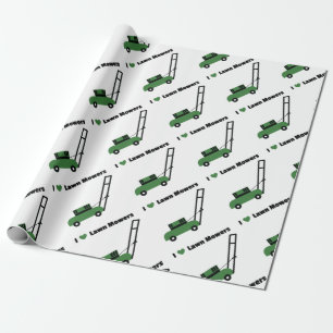 I love Lawn Mowers Wrapping Paper