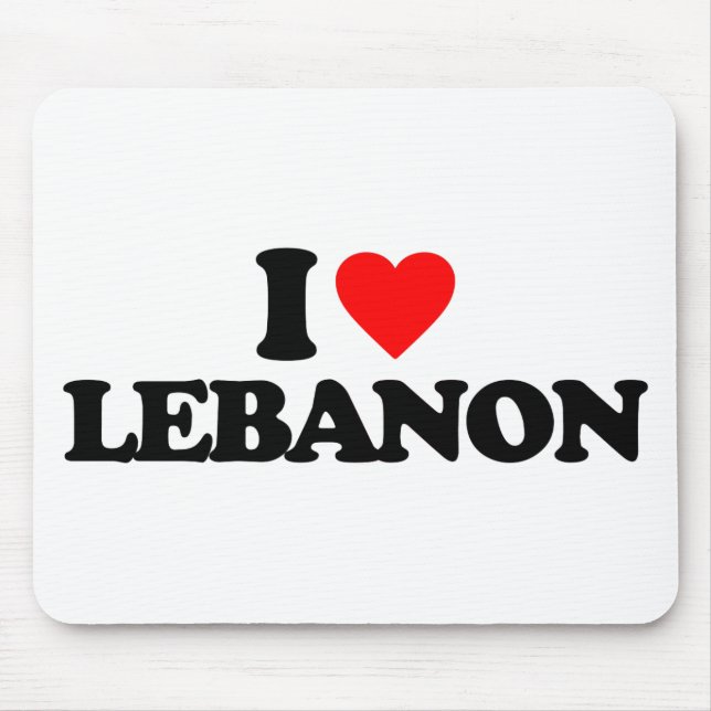I LOVE LEBANON MOUSE PAD (Front)