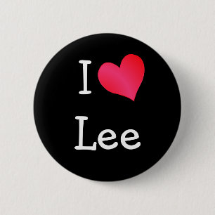 I Love Lee 6 Cm Round Badge