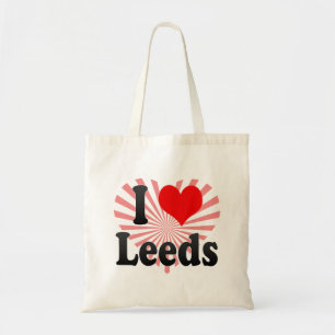 I Love Leeds, United Kingdom Tote Bag
