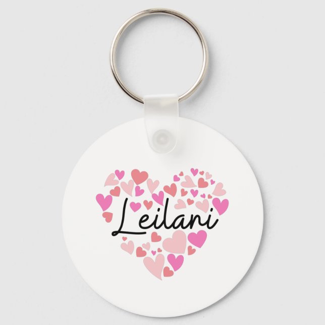 I love Leilani Key Ring (Front)