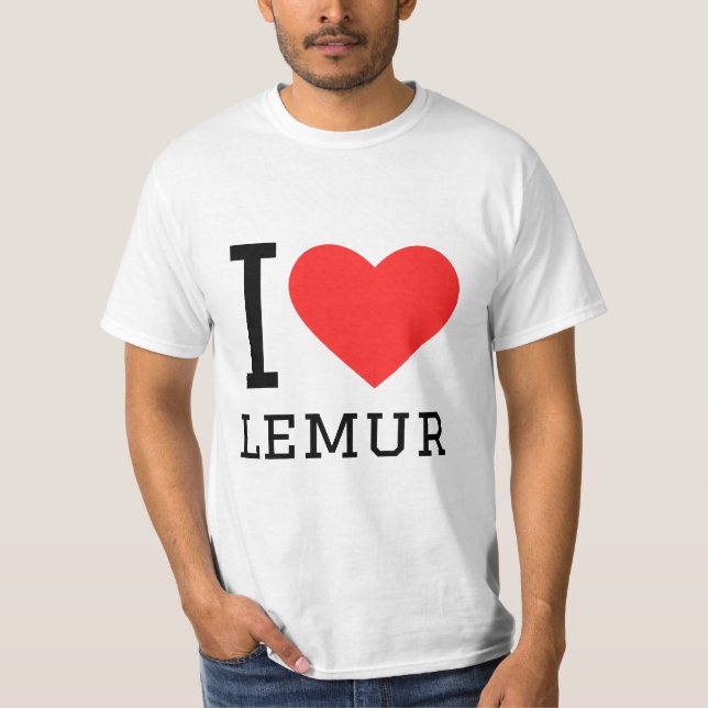 I love lemur T-Shirt (Front)