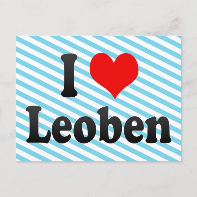 I Love Leoben, Austria Postcard (Front)