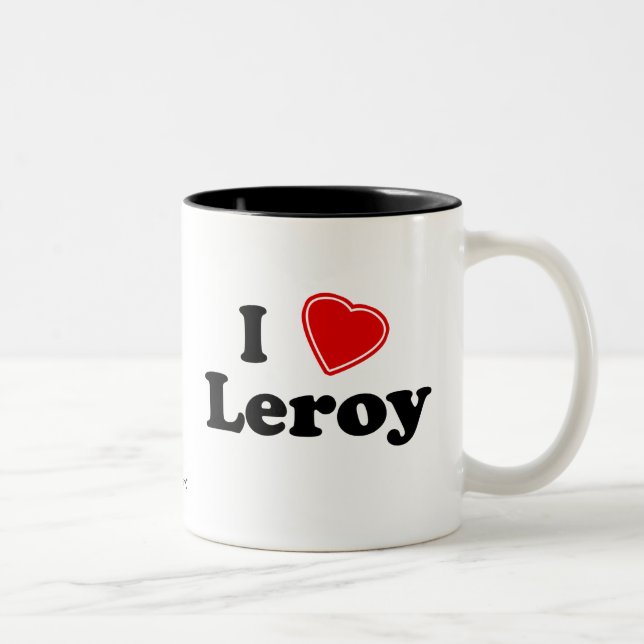 I Love Leroy Two-Tone Coffee Mug (Right)