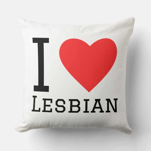 I love lesbian cushion (Front)