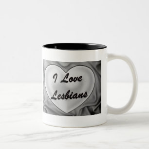 I Love Lesbians Two-Tone Coffee Mug