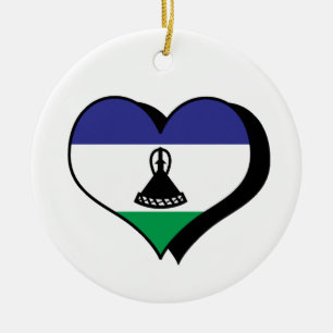 I Love Lesotho Ornament