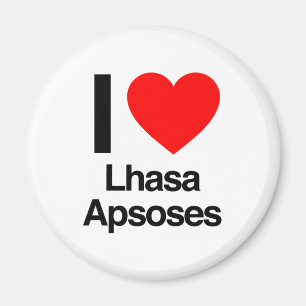 i love lhasa apsoses magnet