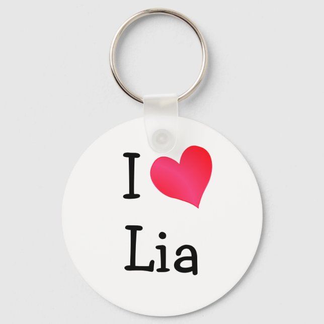 I Love Lia Key Ring (Front)