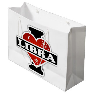 I Love Libra Large Gift Bag