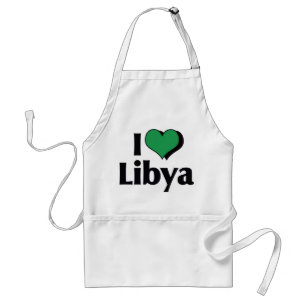 I Love Libya Flag Standard Apron