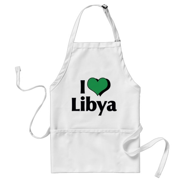 I Love Libya Flag Standard Apron (Front)