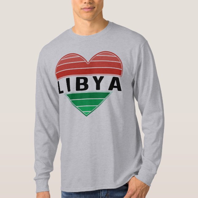 I Love Libya, Libyan Heart T-Shirt (Front)