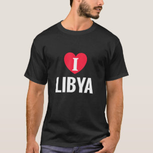 I Love Libya Patriotic Home Country Travel T-Shirt