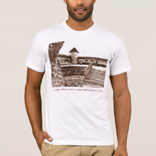 I Love Lida Belarus Architecture Castle Sketch T-Shirt