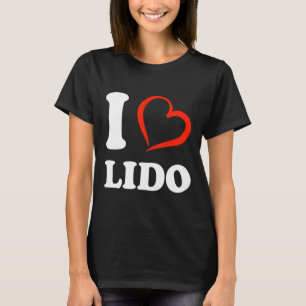 I Love Lido Beach Sarasota Sunsets Heart Lido Key  T-Shirt