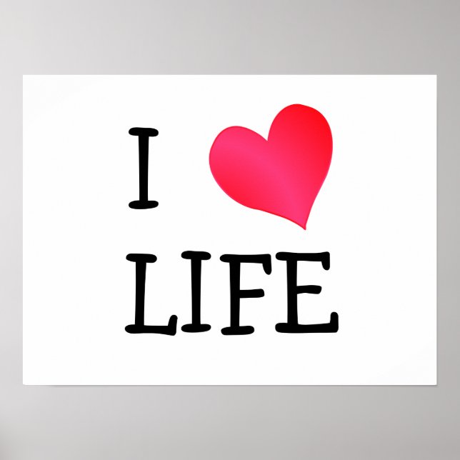 I Love Life Poster (Front)