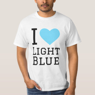 I love light blue T-Shirt