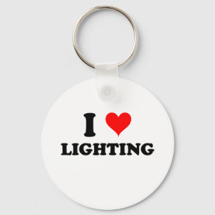 I Love Lighting Key Ring