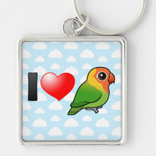 I Love Lilian's Lovebirds Key Ring