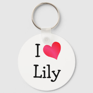 I Love Lily Key Ring