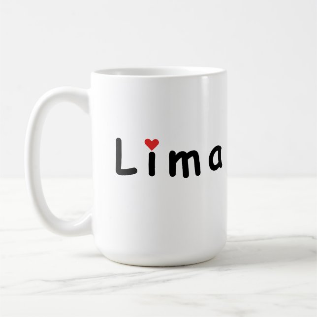 I love Lima Peru Coffee Mug (Left)