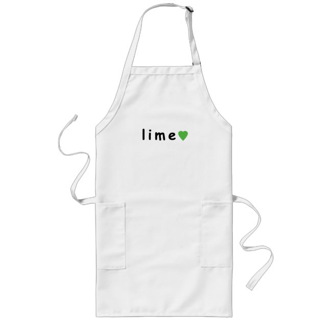 I love lime long apron (Front)