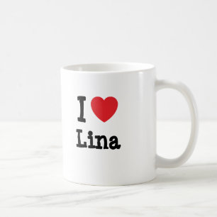 I love Lina heart T-Shirt Coffee Mug