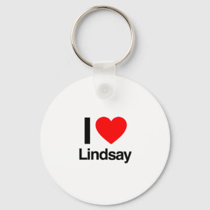 i love lindsay key ring