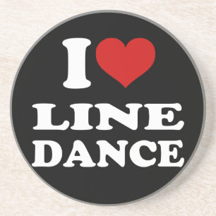I Love Line Dance Coaster