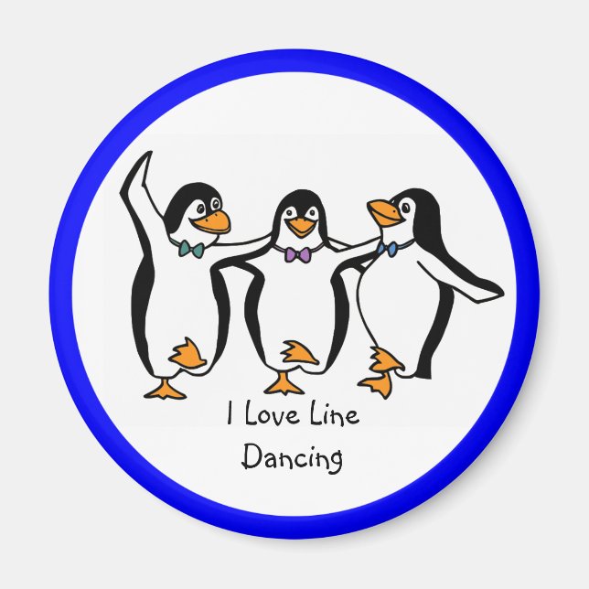 I Love Line Dancing Magnet (Front)