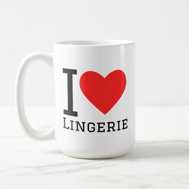 I love lingerie coffee mug (Left)