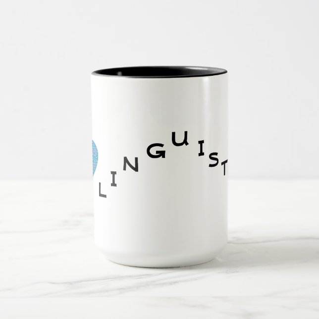 I Love Linguistics Mug (Center)