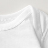 I love Linux Baby Bodysuit (Detail - Neck (in White))