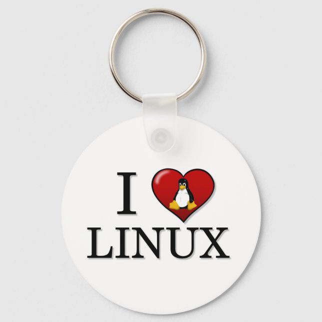 I Love Linux Keychain (Front)